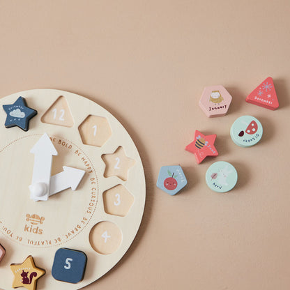 Wooden Clock Puzzle