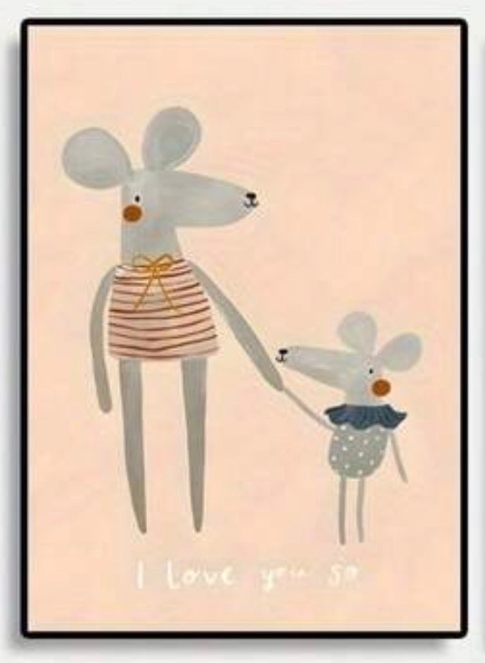 Scandi Animal Nursery Print - Set of 3