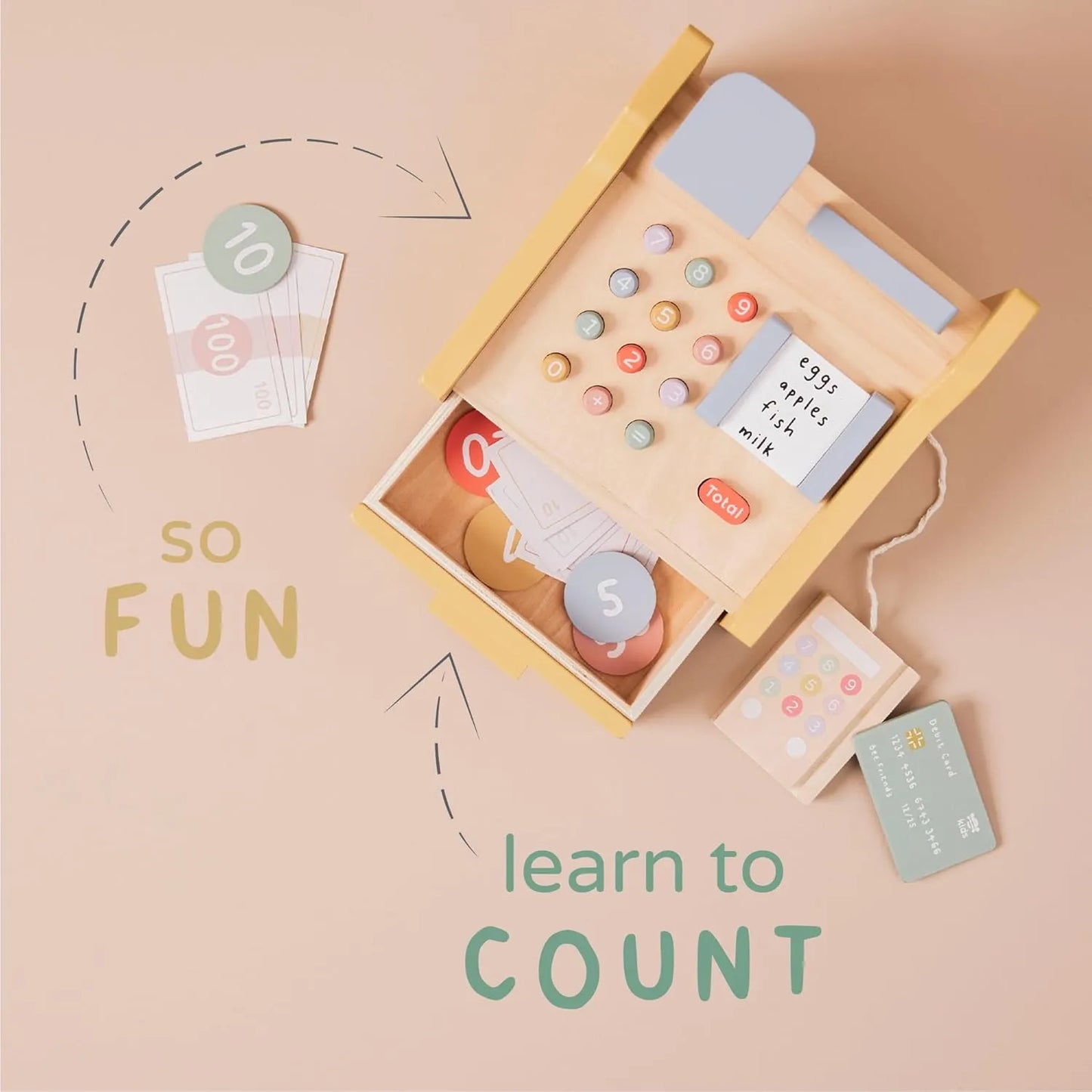 Wooden Cash Register