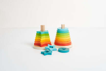 Stack and Play Set - Rainbow