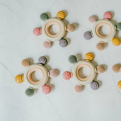 Multi-Textured Teething Ring