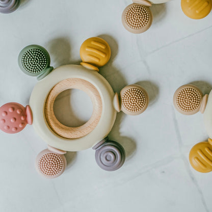 Multi-Textured Teething Ring