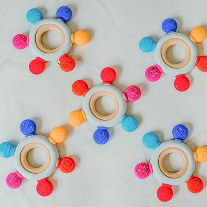 Multi-Textured Teething Ring