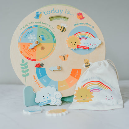 Spring Garden Weather Clock